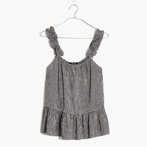 Madewell gingham swing top